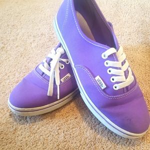 Purple Vans shoes gender neutral